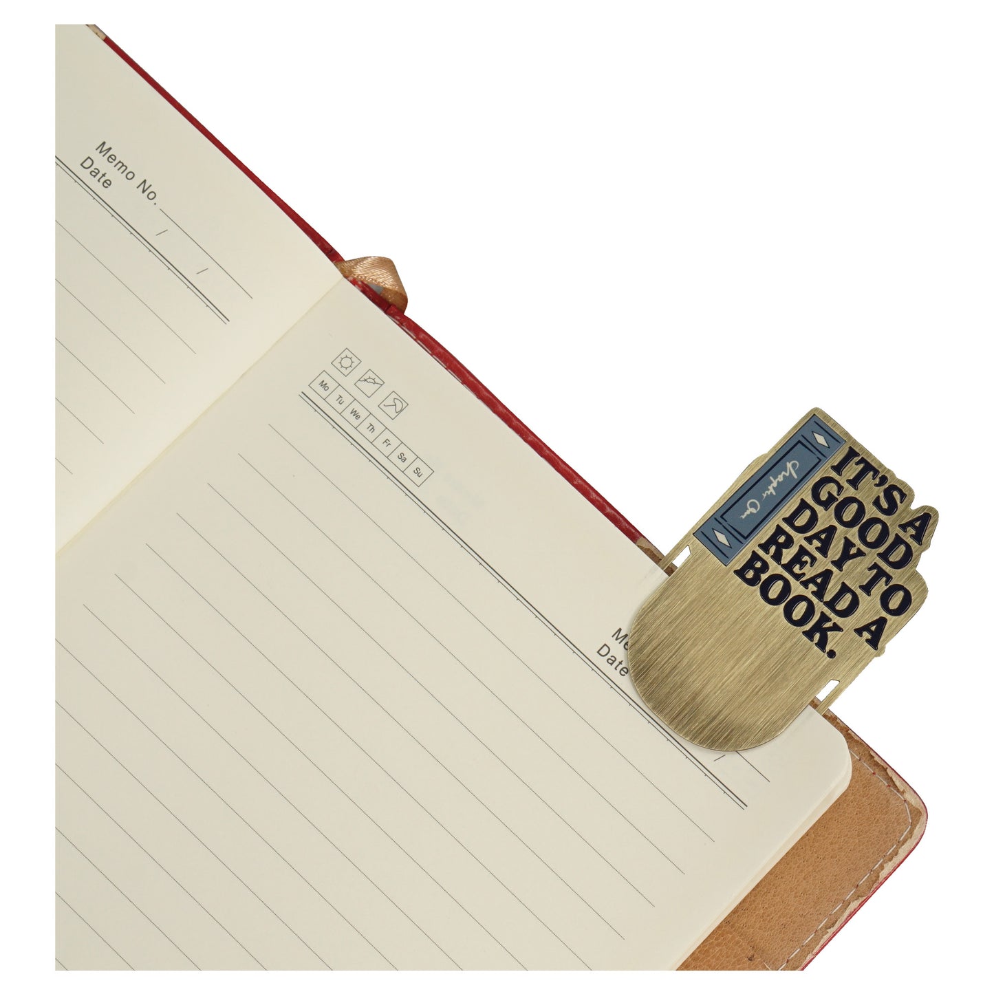 It's A Good Day to Read A Book metal bookmark