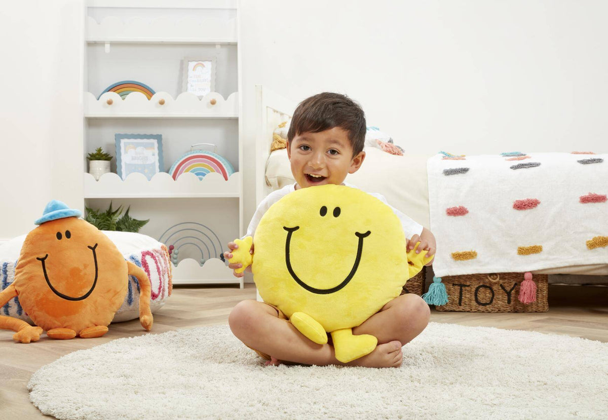 Mr Happy Large Cushion
