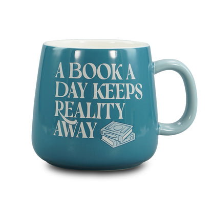 A Book A Day Keeps Reality Away mug
