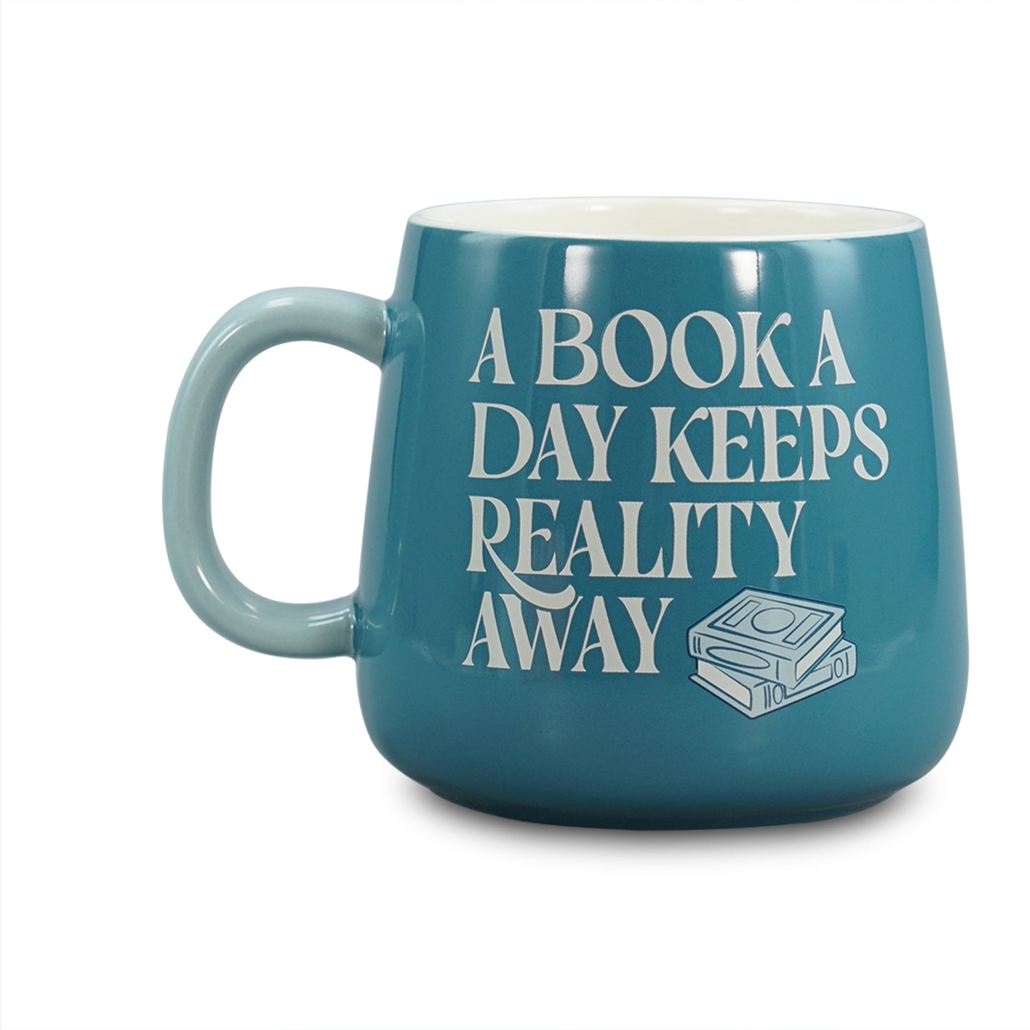 A Book A Day Keeps Reality Away mug