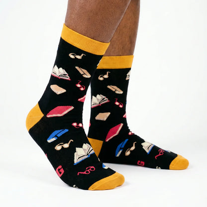 Shelf Control reading socks