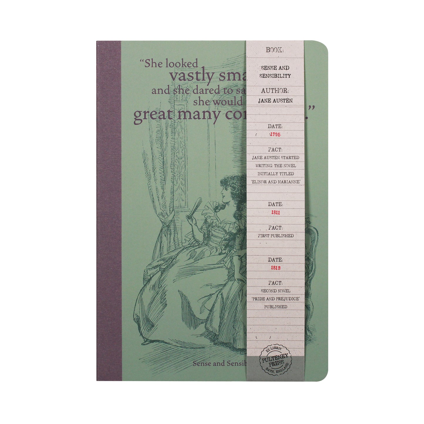 Jane Austen 'Sense and Sensibility' A5 notebook