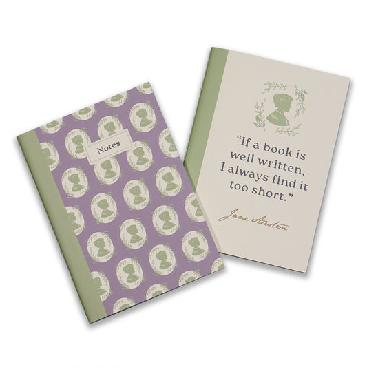 Jane Austen - Set of 2 A6 notebooks