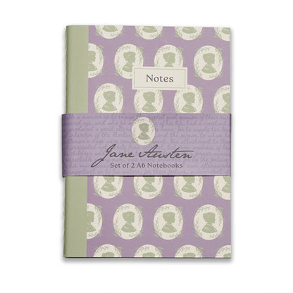Jane Austen - Set of 2 A6 notebooks