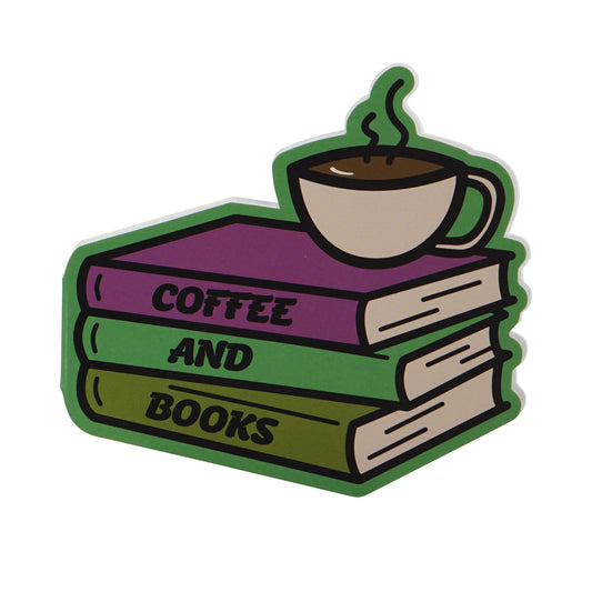 Coffee and Books shaped pocket notebook