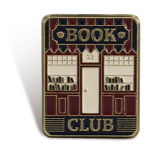 Book Club metal pin badge