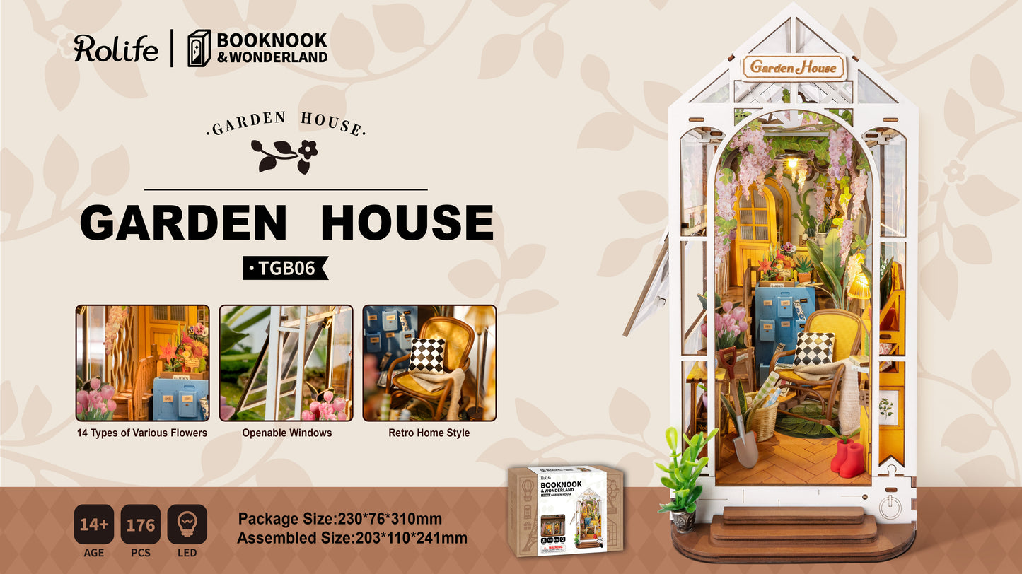 Garden House Book Nook Kit