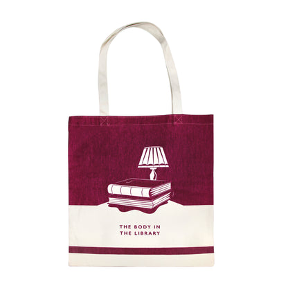 Agatha Christie 'The Body in the Library' tote bag