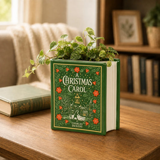 A Christmas Carol ceramic book pot