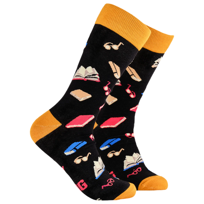 Shelf Control reading socks