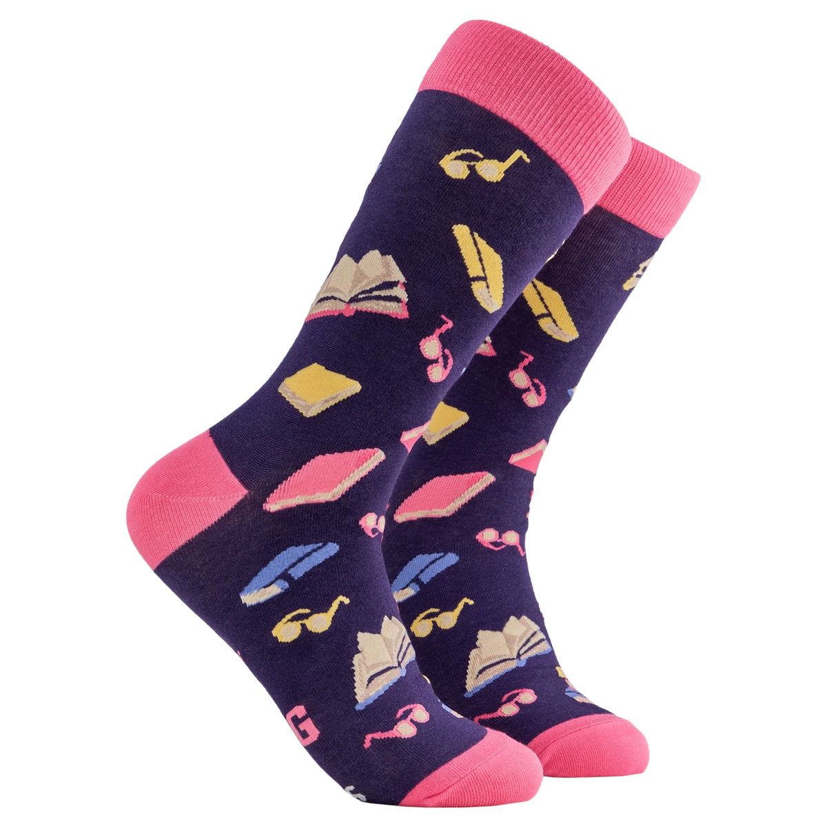 Shelf Control reading socks