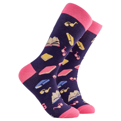 Shelf Control reading socks