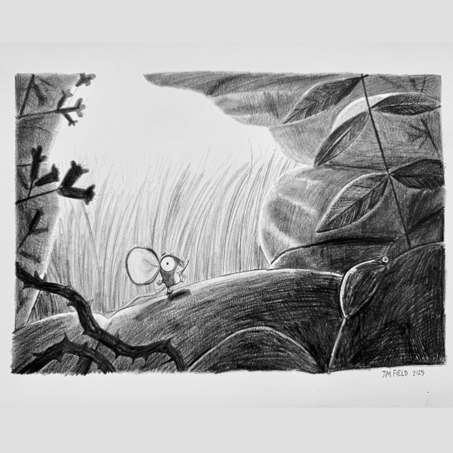 The Lion Inside pencil rendering – Jim Field