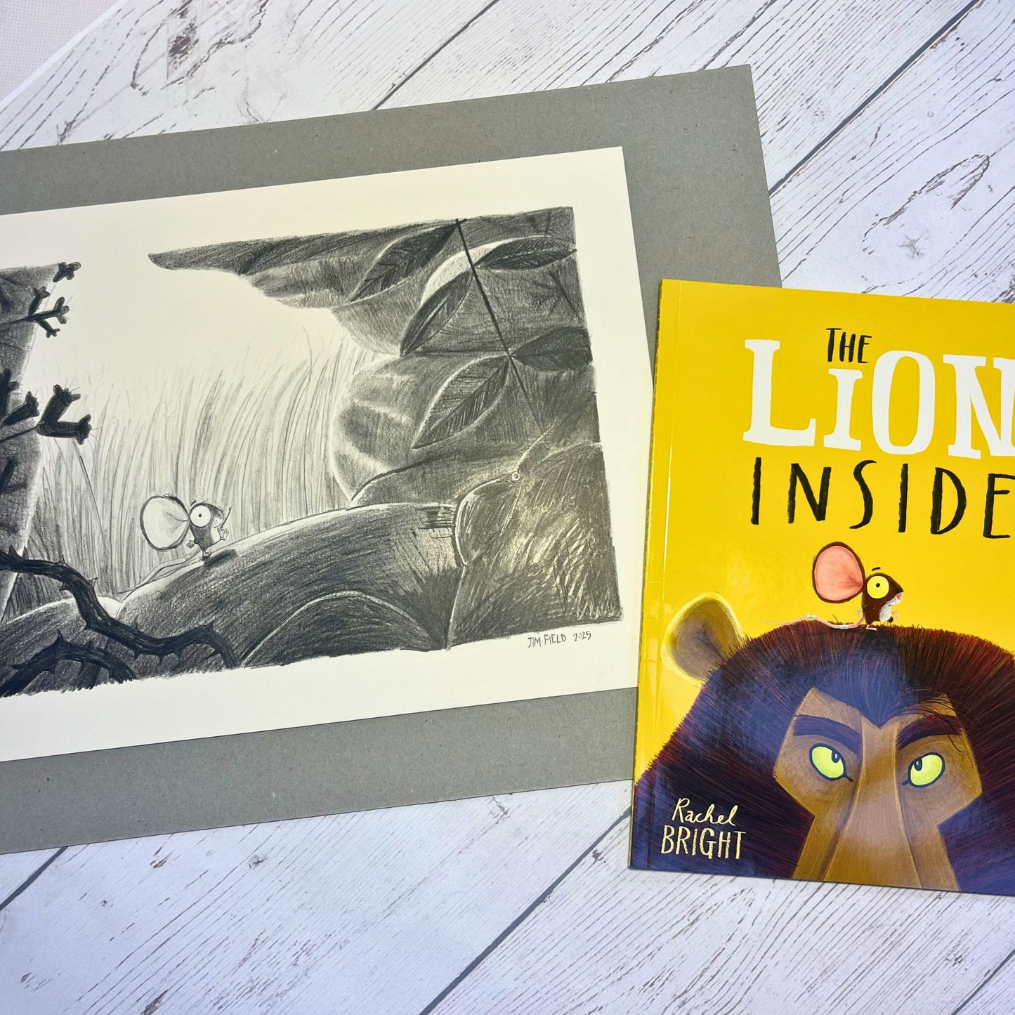 The Lion Inside pencil rendering – Jim Field