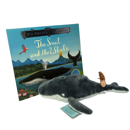Children's book and soft toy gift set - Snail and the Whale