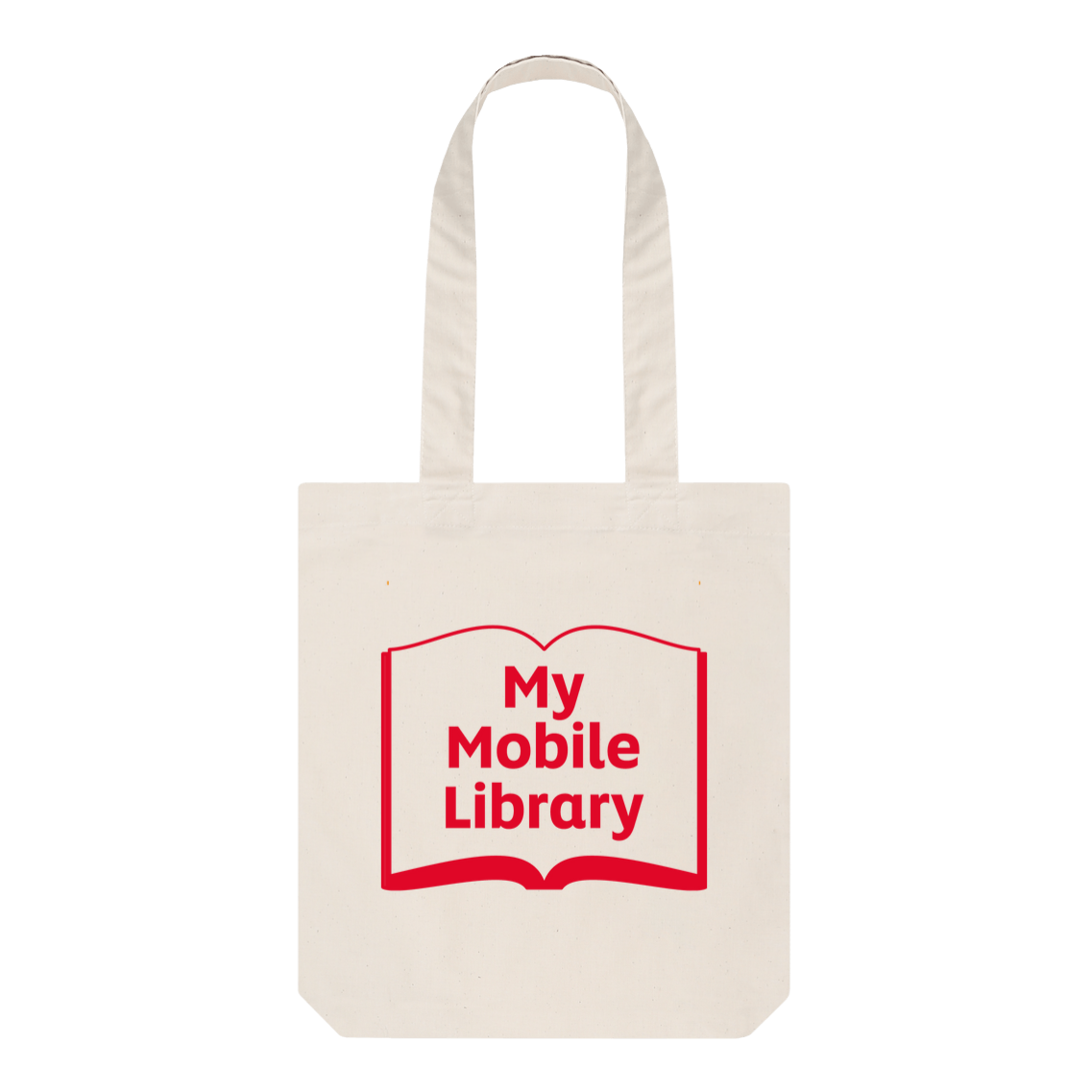 'My Mobile Library' tote bag