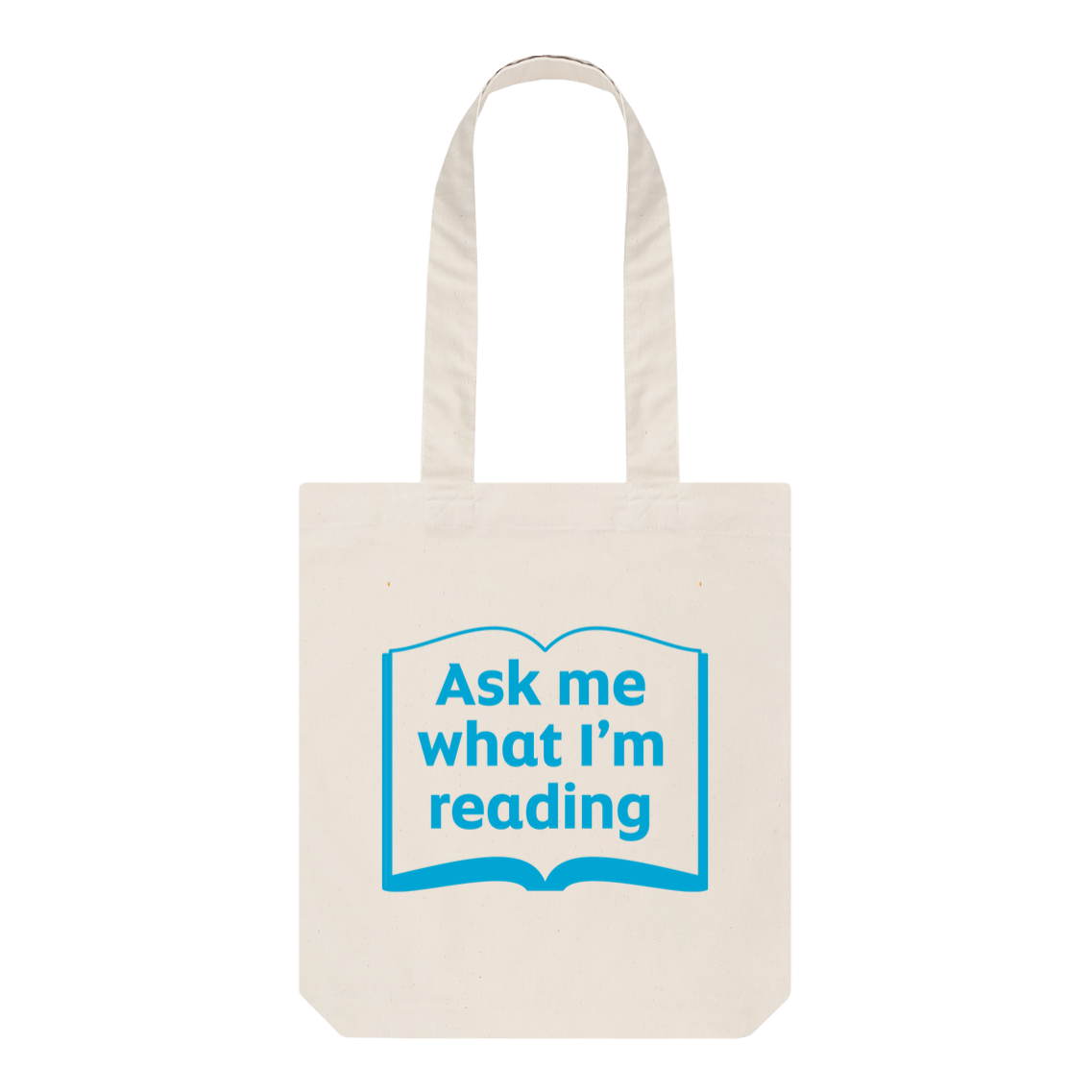 'Ask me what I'm reading' tote bag