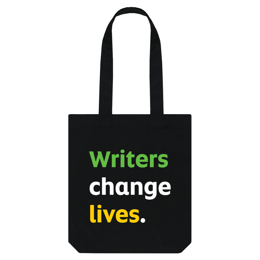 'Writers change lives' tote bag