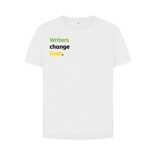 Women's T-shirt – Writers change lives (white)