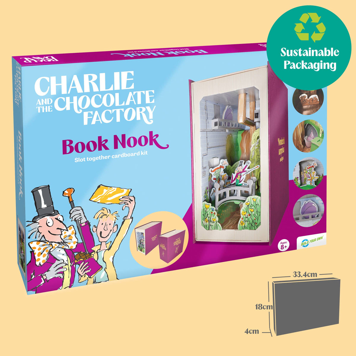 Build Your Own: Charlie and the Chocolate Factory Book Nook Kit