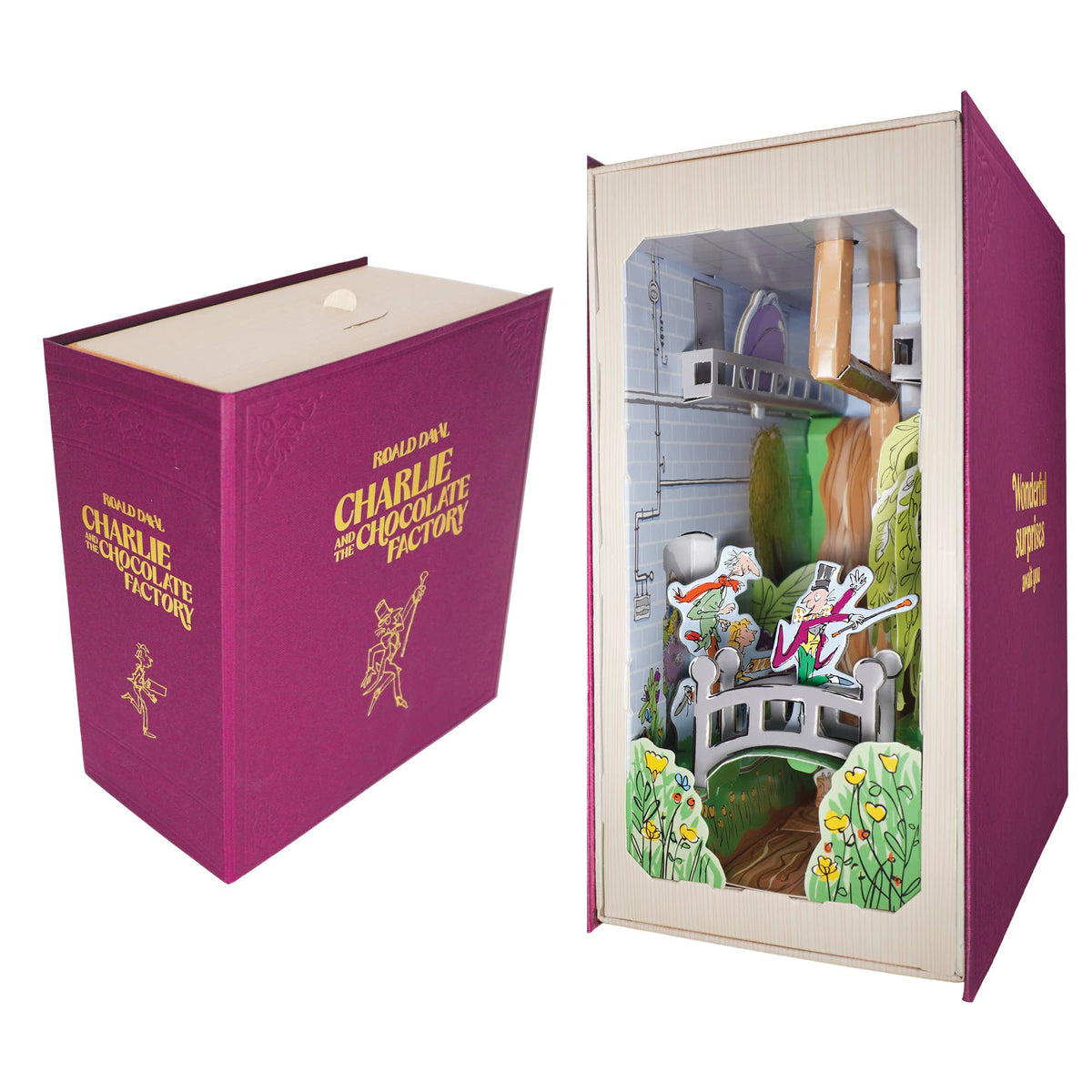 Build Your Own: Charlie and the Chocolate Factory Book Nook Kit