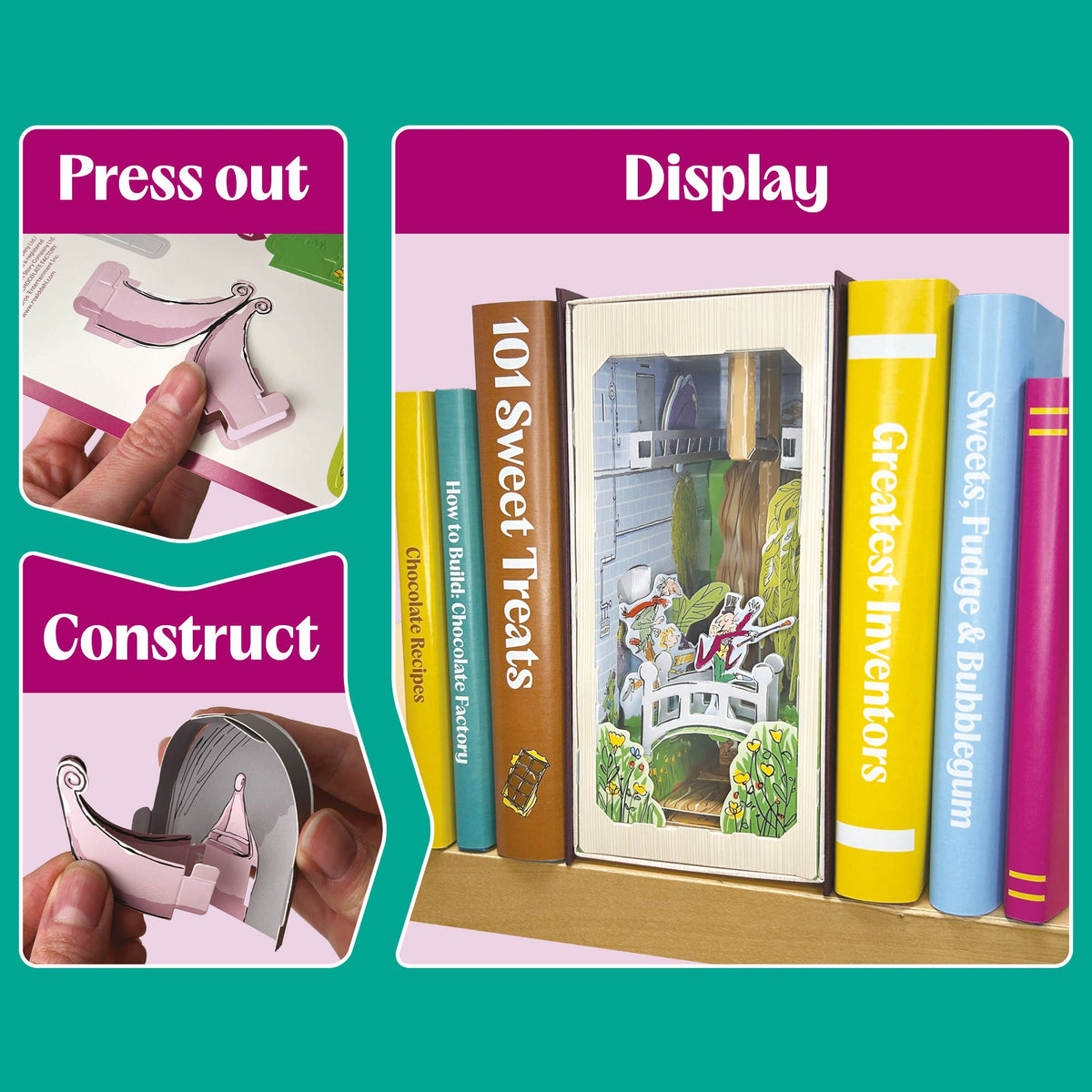 Build Your Own: Charlie and the Chocolate Factory Book Nook Kit