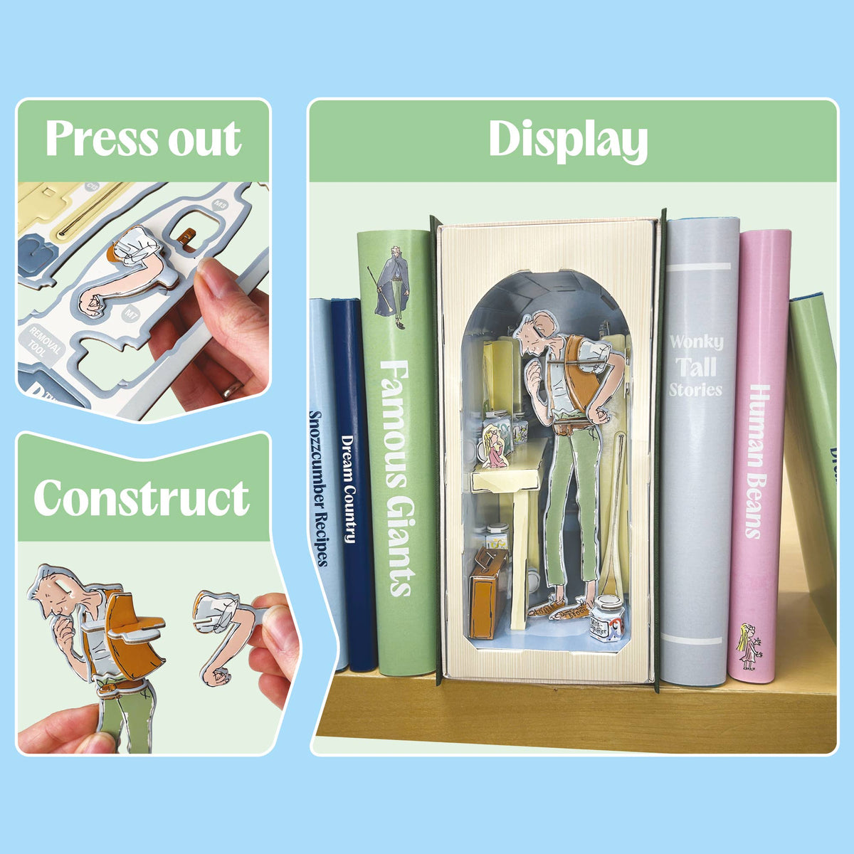 Build Your Own: Roald Dahl The BFG Book Nook Kit