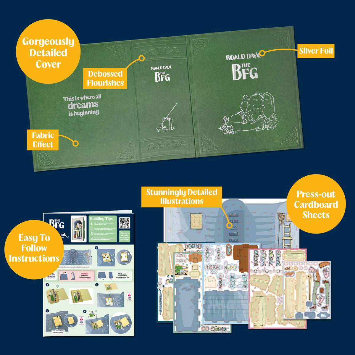 Build Your Own: Roald Dahl The BFG Book Nook Kit
