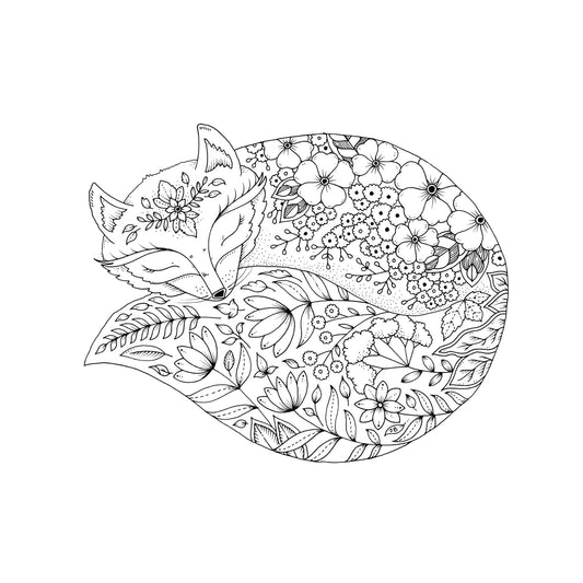 Flowerfox illustration – Johanna Basford