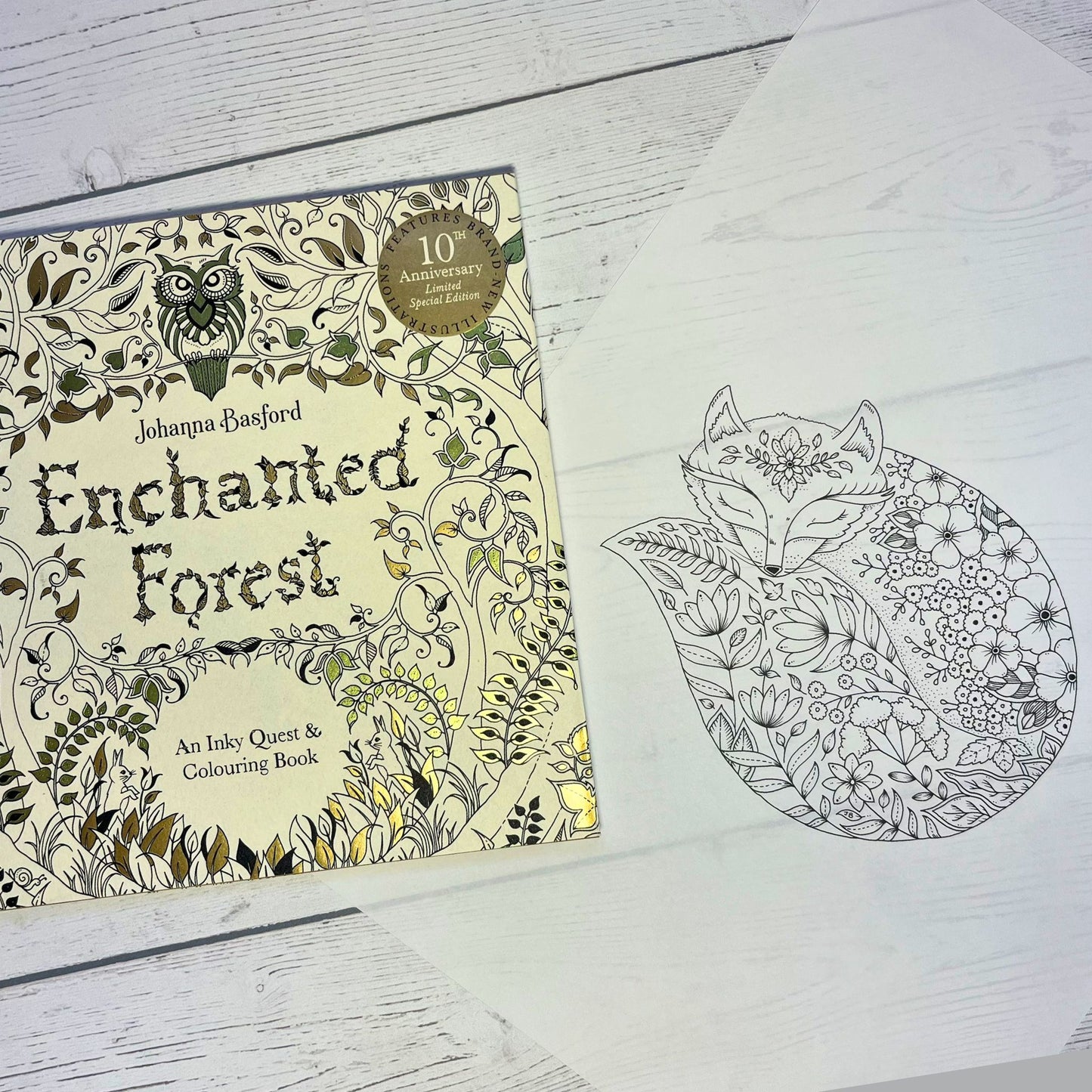 Flowerfox illustration – Johanna Basford