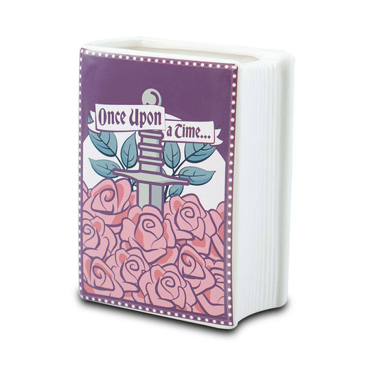 Romantasy book shaped ceramic pot