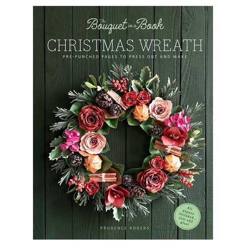 Bouquet in a Book Christmas Wreath