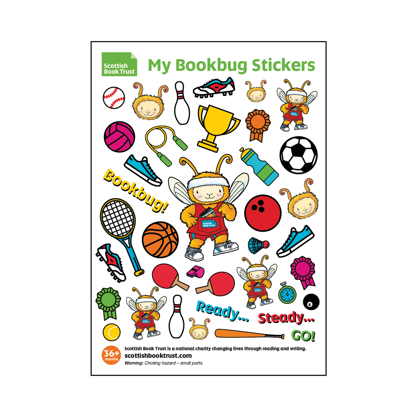 My Bookbug Sticker Sheet #3 Sports
